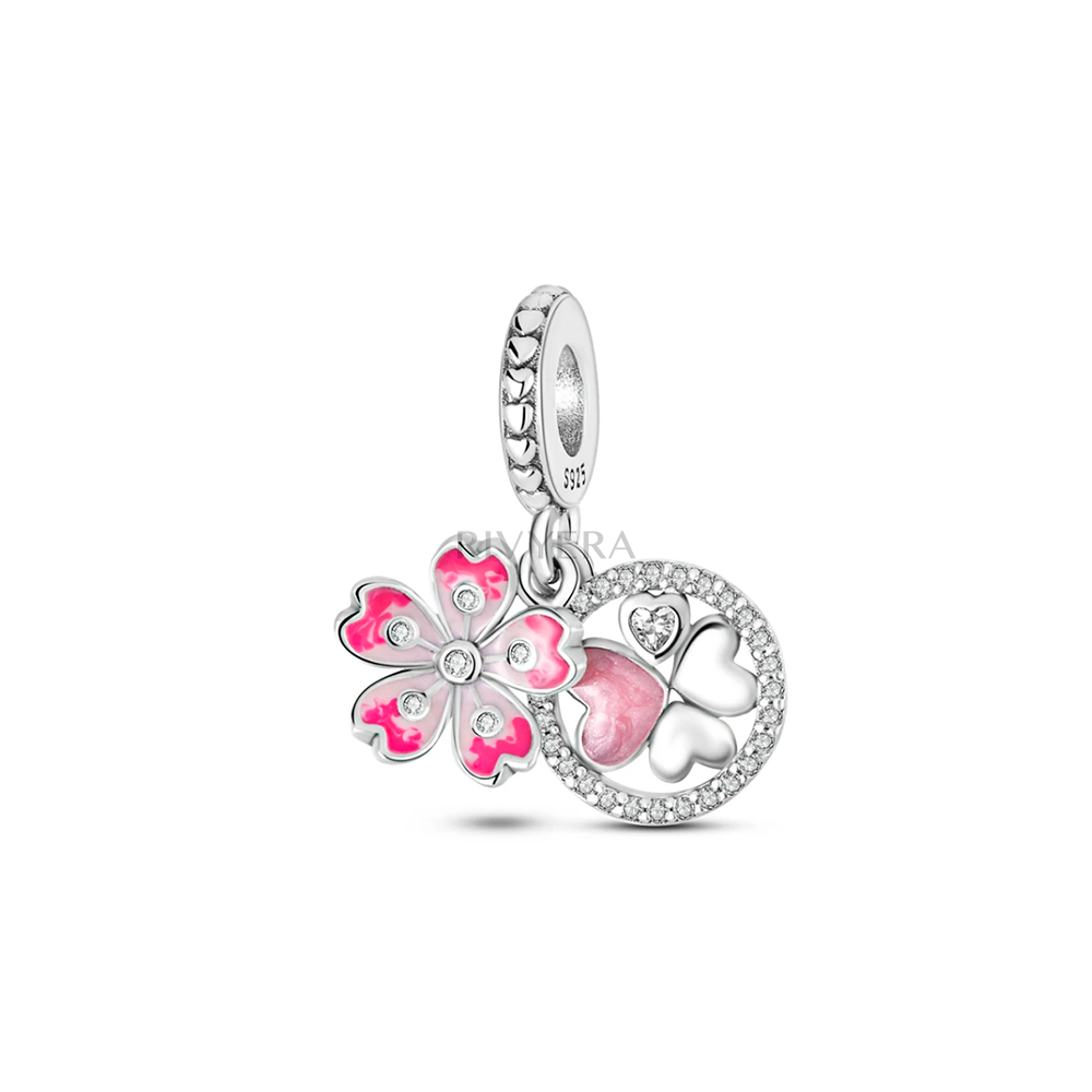 Charm Rivy Flor Rosa